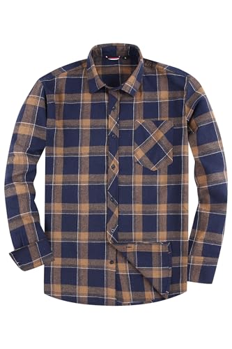 JupiterSecret Flanellhemd Herren, Langarm Kariertes Hemd Regular Fit mit Button Down Kragen und Brusttasche JupiterSecret Flanellhemd Herren, Langarm Kariertes Hemd Regular Fit mit Button Down Kragen und Brusttasche von JupiterSecret