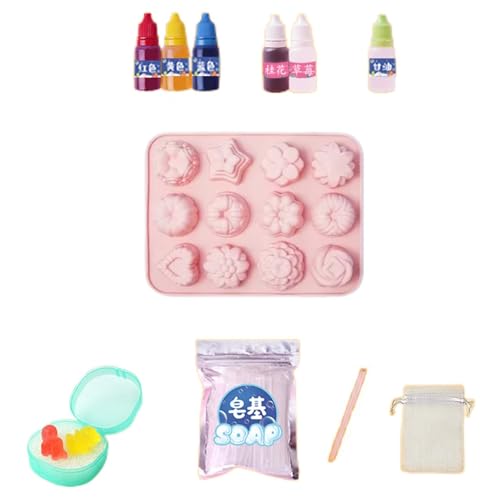 Juqoyue DIY Handgemachte Seife Kristallseife Pflanzenseife Materialien Zur Seifenherstellung Mädchen Spielzeug-Set Geburtstagsgeschenk Seifenherstellungsset von Juqoyue