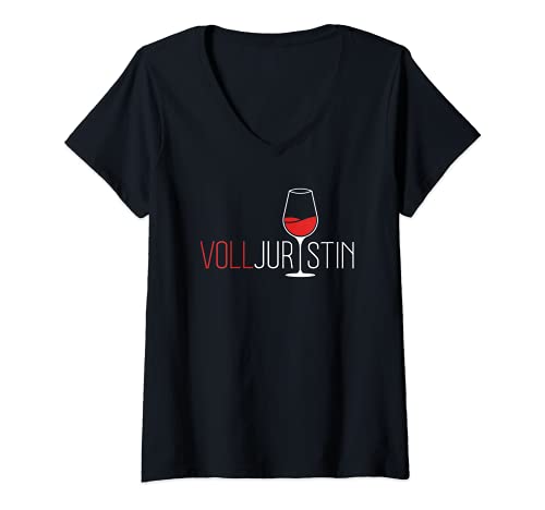 Damen Volljuristin - Jurastudentin Jura Studentin Staatsexamen T-Shirt mit V-Ausschnitt Damen Volljuristin - Jurastudentin Jura Studentin Staatsexamen T-Shirt mit V-Ausschnitt von Jura Examen & Anwalt Designs