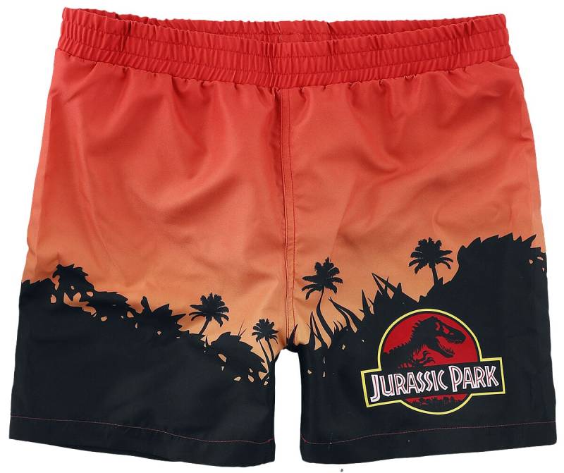 Jurassic Park Badeshort - Kids - Jurassic Park Logo und Skyline - 152 bis 176 - für Männer - Größe 176 - multicolor  - EMP exklusives Merchandise! von Jurassic Park