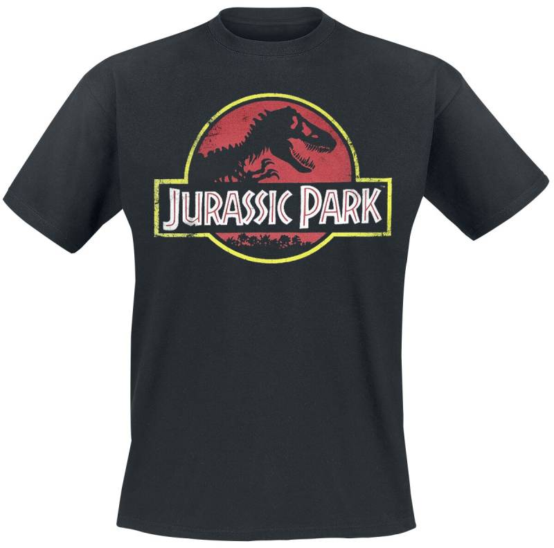 Jurassic Park Classic Logo T-Shirt schwarz in 4XL von Jurassic Park