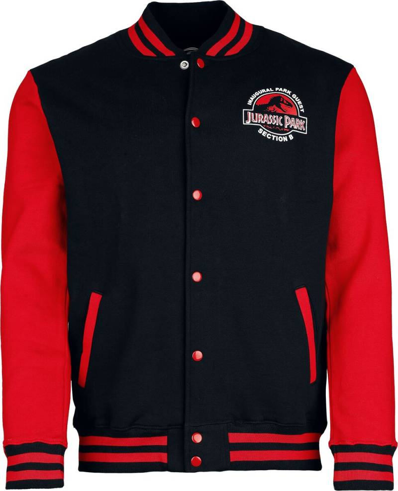 Jurassic Park Collegejacke - Inaugural Park Guest Section B - S bis XXL - für Männer - Größe S - multicolor  - Lizenzierter Fanartikel Jurassic Park Collegejacke - Inaugural Park Guest Section B - S bis XXL - für Männer - Größe S - multicolor  - Lizenzierter Fanartikel von Jurassic Park