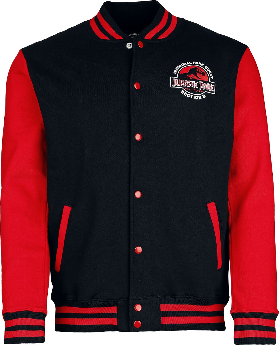 Jurassic Park Collegejacke - Inaugural Park Guest Section B - S bis XXL - für Männer - Größe XL - multicolor  - Lizenzierter Fanartikel Jurassic Park Collegejacke - Inaugural Park Guest Section B - S bis XXL - für Männer - Größe XL - multicolor  - Lizenzierter Fanartikel von Jurassic Park