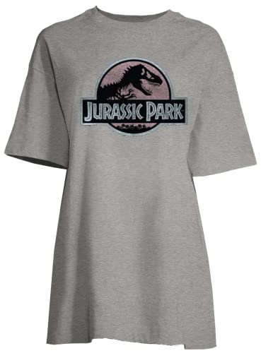 Jurassic Park Damen Wojupambt010 Nachthemd, Grau meliert, 36 von Jurassic Park