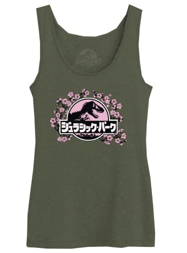 Jurassic Park Damen Wojupamtk012 Tanktop, kaki, X-Large von Jurassic Park