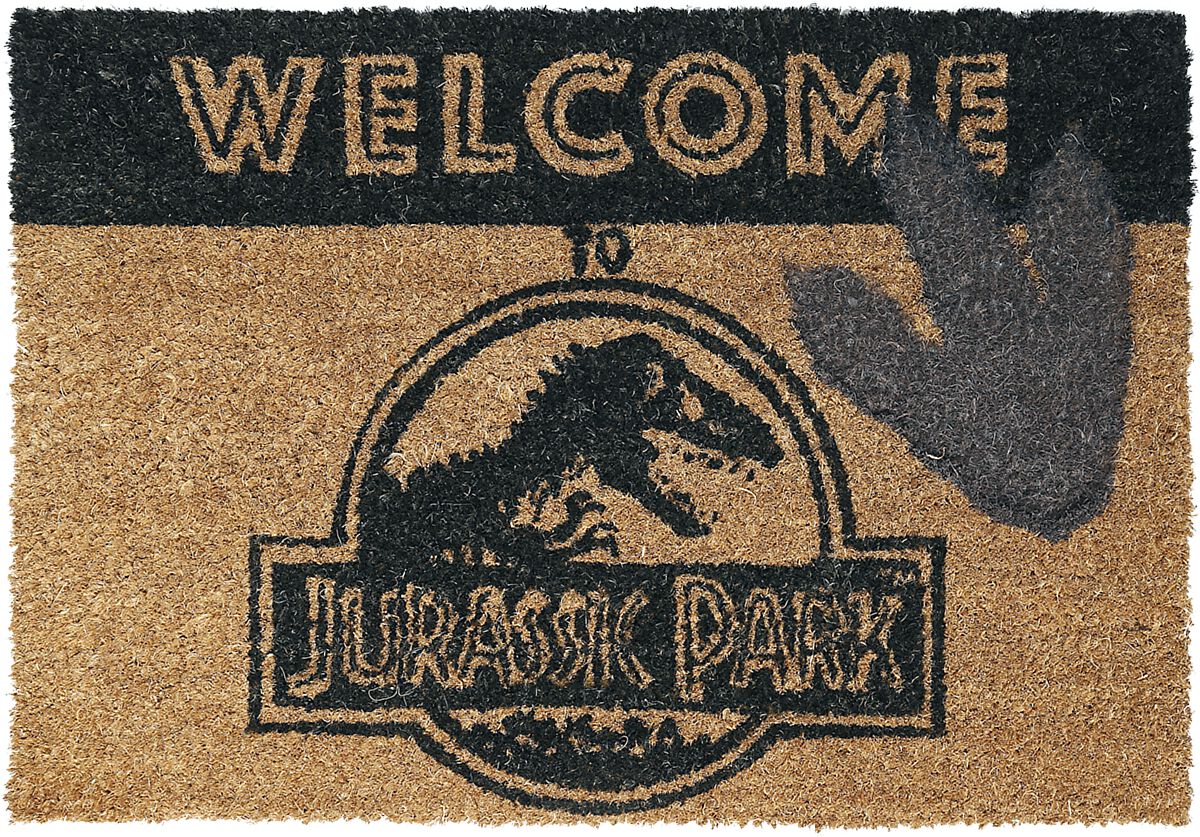 Jurassic Park Fußmatte - Welcome - multicolor  - Lizenzierter Fanartikel von Jurassic Park