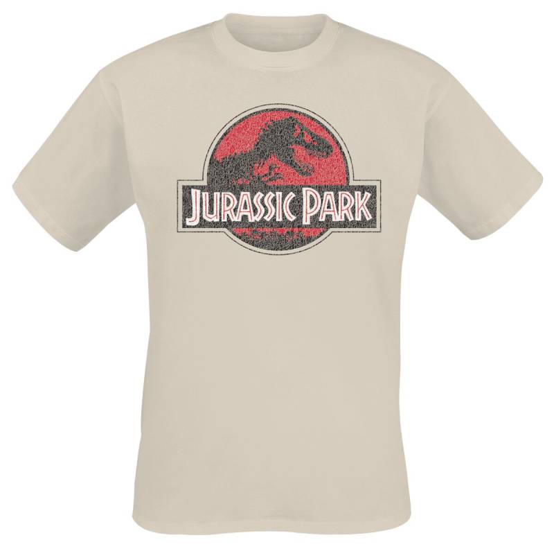 Jurassic Park Grunge Logo Jurassic T-Shirt sand in XL Jurassic Park Grunge Logo Jurassic T-Shirt sand in XL von Jurassic Park