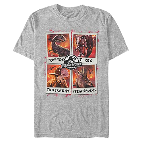 Jurassic Park Herren Candid Carnivores T-Shirt, Athletic Heather, XL Groß Tall von Jurassic Park