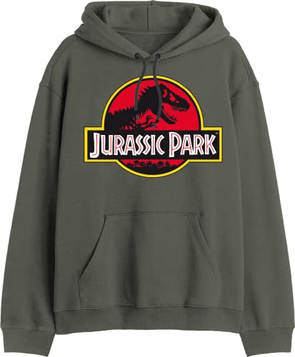 Jurassic Park Herren Mejuamsw004 Kapuzenpullover, Kaki, L von Jurassic Park