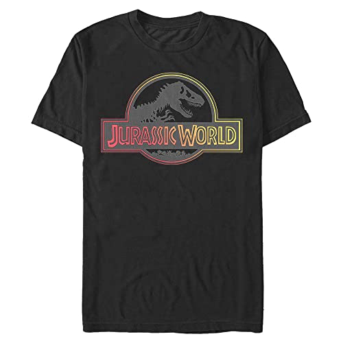 Jurassic Park Herren Mesh-Park-Logo T-Shirt, schwarz, 5XL Groß Tall von Jurassic Park