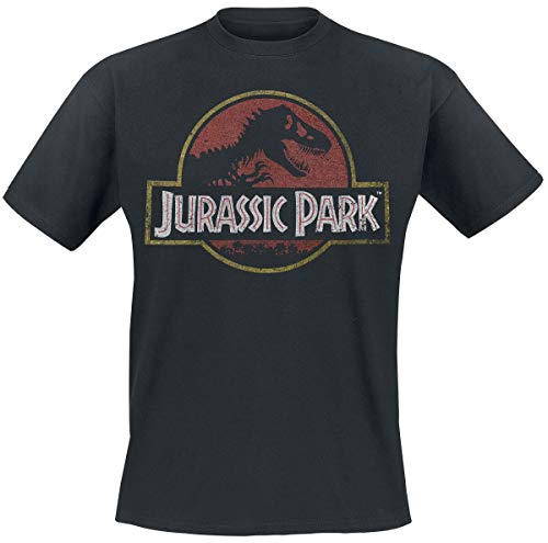 Jurassic Park Herren T-Shirt, schwarz, XL von cotton division