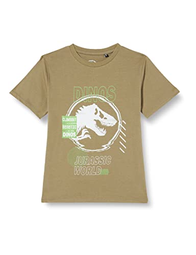 Jurassic Park Jungen Bojupamts035 T-Shirt, kaki, 10 Jahre von Jurassic Park