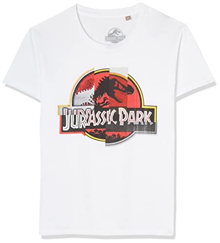 Jurassic Park Jungen Bojupamts037 T-Shirt, weiß, 12 Jahre von Jurassic Park