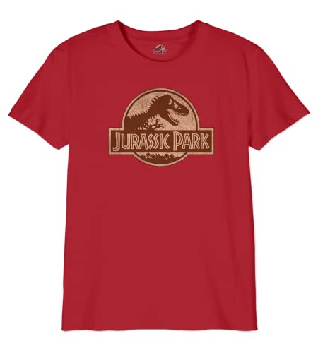 Jurassic Park Jungen Bojupamts041 T-Shirt, rot, 10 Jahre von Jurassic Park