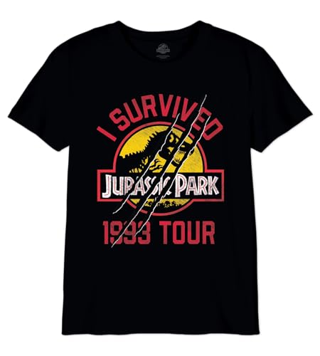 Jurassic Park Jungen Bojupamts048 T-Shirt, Schwarz, 10 Jahre von Jurassic Park