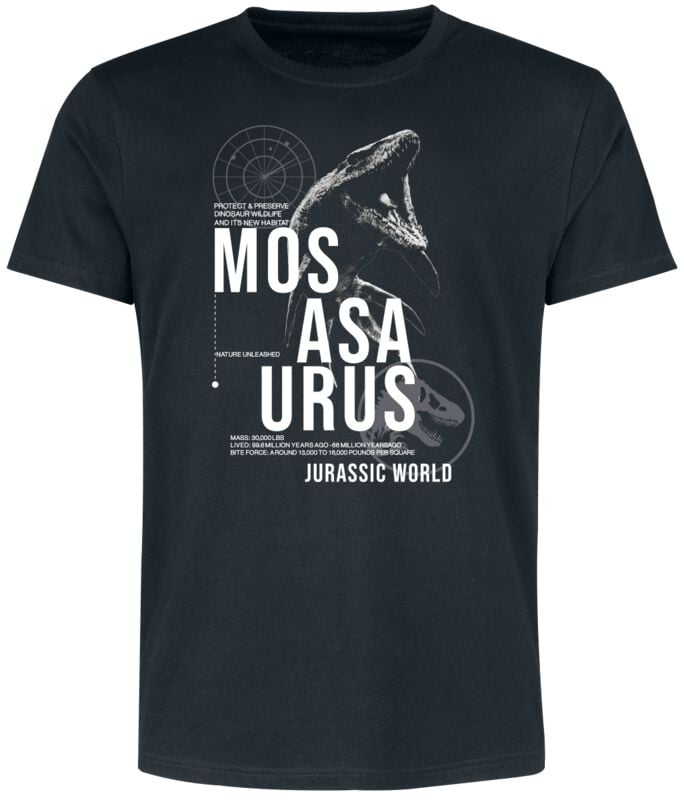 Jurassic Park Jurassic World - Mosasaurus Habitat T-Shirt schwarz in M von Jurassic Park