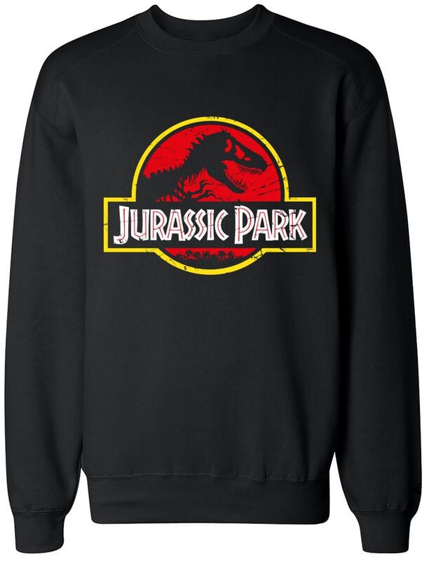 Jurassic Park Logo Sweatshirt schwarz in S von Jurassic Park