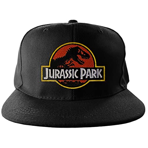 Jurassic Park Offizielles Lizenzprodukt Standard Snapback Cap (Schwarz), Einheitsgröße von Jurassic Park