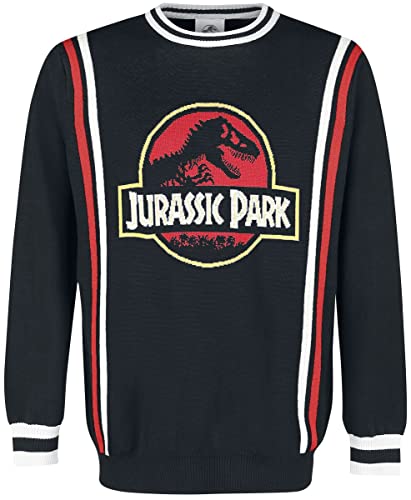 Jurassic Park Retro Logo Männer Strickpullover Multicolor S von Jurassic Park