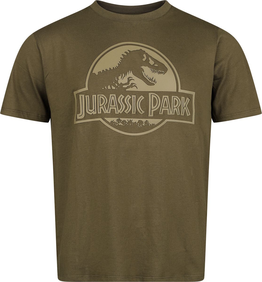 Jurassic Park T-Shirt - HD Logo - S bis XXL - für Männer - Größe XL - khaki  - Lizenzierter Fanartikel Jurassic Park T-Shirt - HD Logo - S bis XXL - für Männer - Größe XL - khaki  - Lizenzierter Fanartikel von Jurassic Park