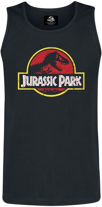Jurassic Park Tank-Top - Classic Logo - S bis XXL - für Männer - Größe L - schwarz  - Lizenzierter Fanartikel Jurassic Park Tank-Top - Classic Logo - S bis XXL - für Männer - Größe L - schwarz  - Lizenzierter Fanartikel von Jurassic Park