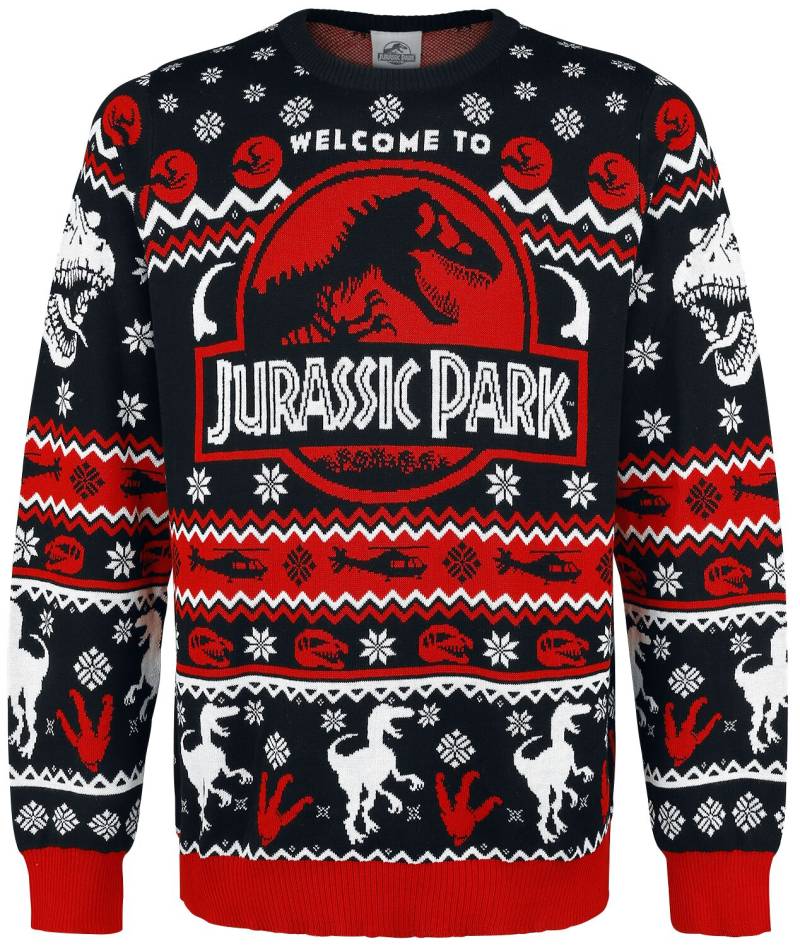 Jurassic Park Weihnachtspullover - Logo - S bis XXL - für Männer - Größe XXL - multicolor  - EMP exklusives Merchandise! Jurassic Park Weihnachtspullover - Logo - S bis XXL - für Männer - Größe XXL - multicolor  - EMP exklusives Merchandise! von Jurassic Park