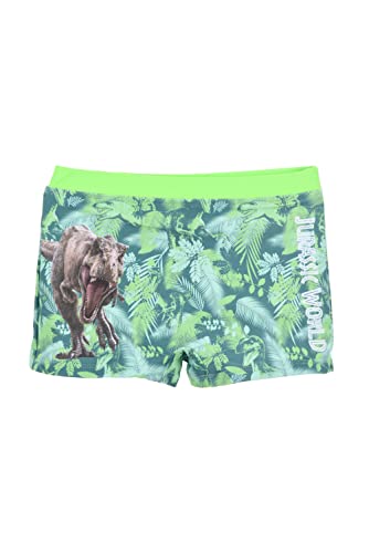 Jurassic World Badeshorts für Jungen, Badehose für Kinder, Jungen Slips, Boxer-Badeanzug Dinosaurier Design, Größe 3 Jahre, Grün von Jurassic World