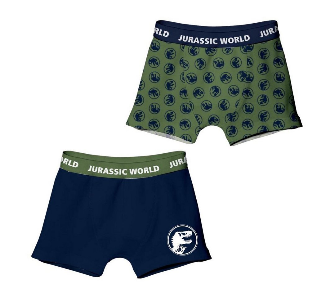 Jurassic World Boxershorts (2-St) Jungen Boxershorts Kinder Unterhose von Jurassic World