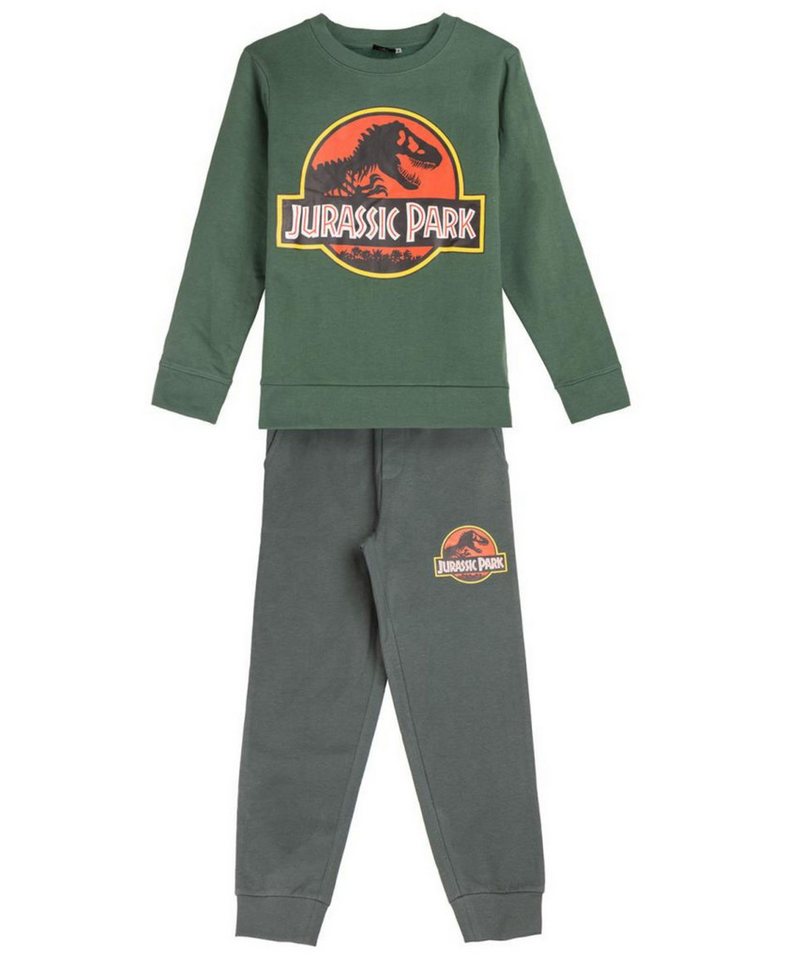 Jurassic World Freizeitanzug Jurassic Park (2-tlg), Jungen Outfit Sweatshirt & Hose Größe 104-146 cm von Jurassic World