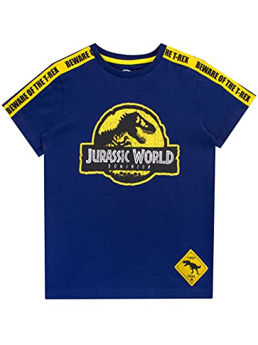 Jurassic World Jungen T-Shirt Dinosaurier Blau 134 von Jurassic World