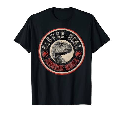 Jurassic World Raptor Clever Girl Center Circle T-Shirt von Jurassic World