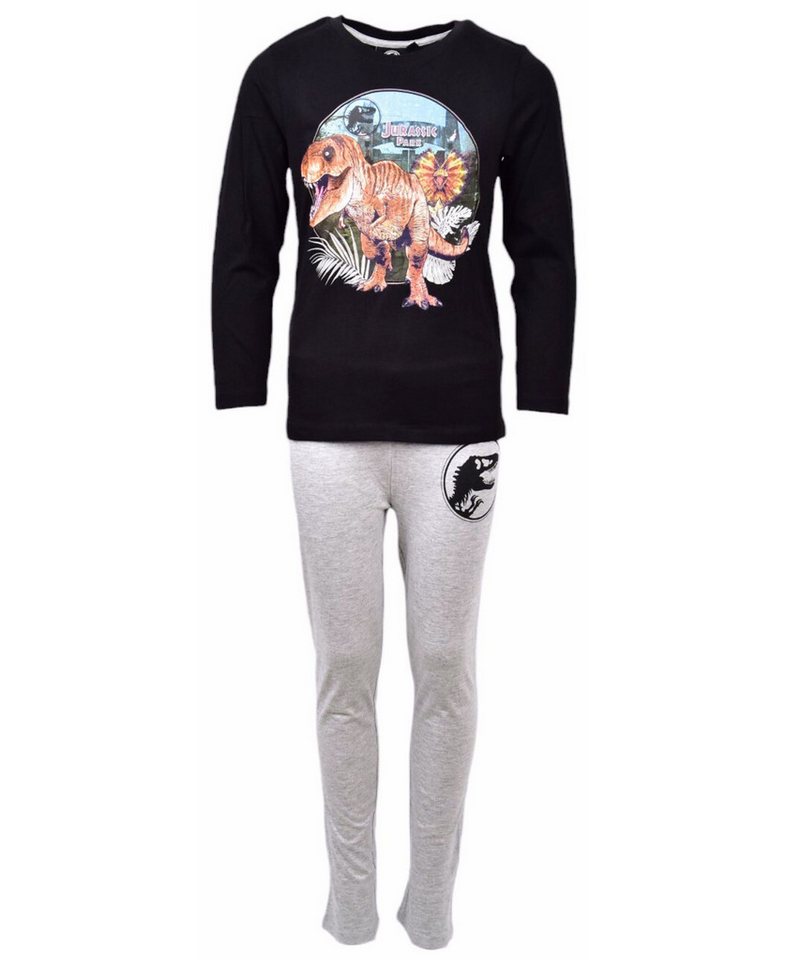 Jurassic World Schlafanzug Jurassic Park (2 tlg) Jersey Pyjama langarm Gr. 104 - 128 cm von Jurassic World
