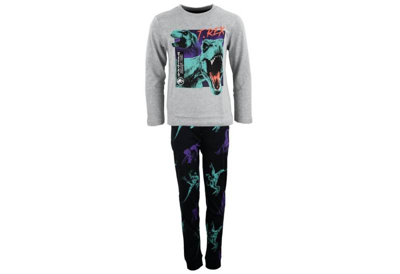 Jurassic World Schlafanzug Jurassic World T-Rex Blue Jungen Kinder Pyjama Gr. 134 bis 164 von Jurassic World