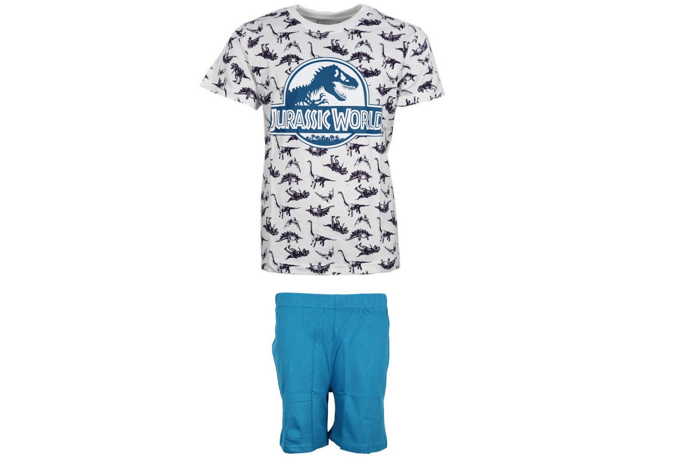 Jurassic World Schlafanzug Jurassic World T-Rex Jungen Kinder Pyjama Gr. 134 bis 164, Baumwolle von Jurassic World