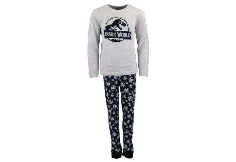 Jurassic World Schlafanzug Jurassic World T-Rex Jungen Kinder Pyjama Gr. 134 bis 164 von Jurassic World
