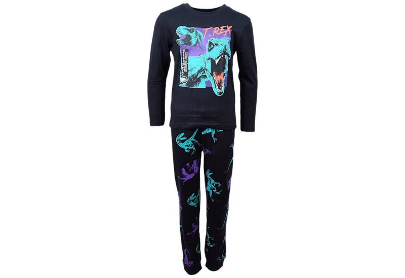 Jurassic World Schlafanzug T-REX (2 tlg) Jungen Pyjama langarm Gr. 134 - 164 cm von Jurassic World
