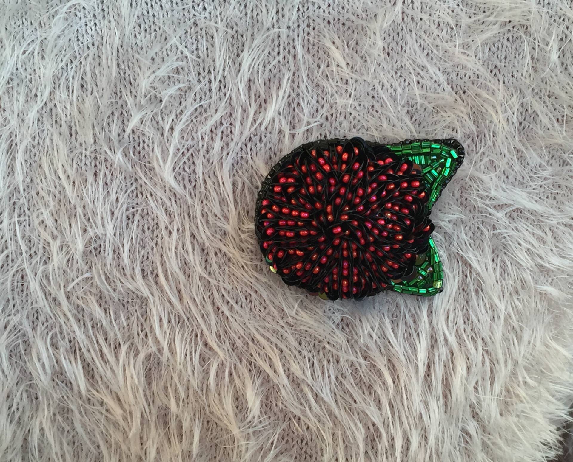 Blumen-Brosche, Blumenbrosche, Brosche, Fantasie-Blumen-Brosche Blumen-Brosche, Blumenbrosche, Brosche, Fantasie-Blumen-Brosche von JurateDD