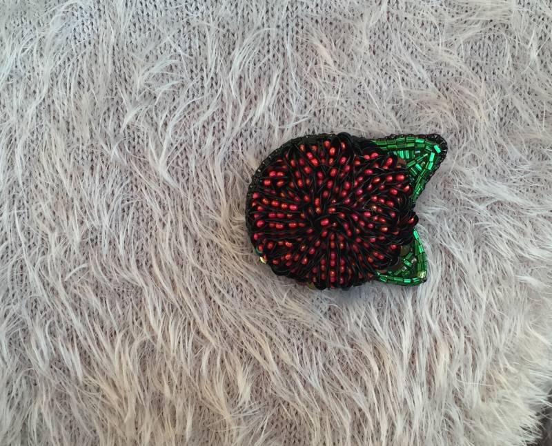 Blumen-Brosche, Blumenbrosche, Brosche, Fantasie-Blumen-Brosche von JurateDD