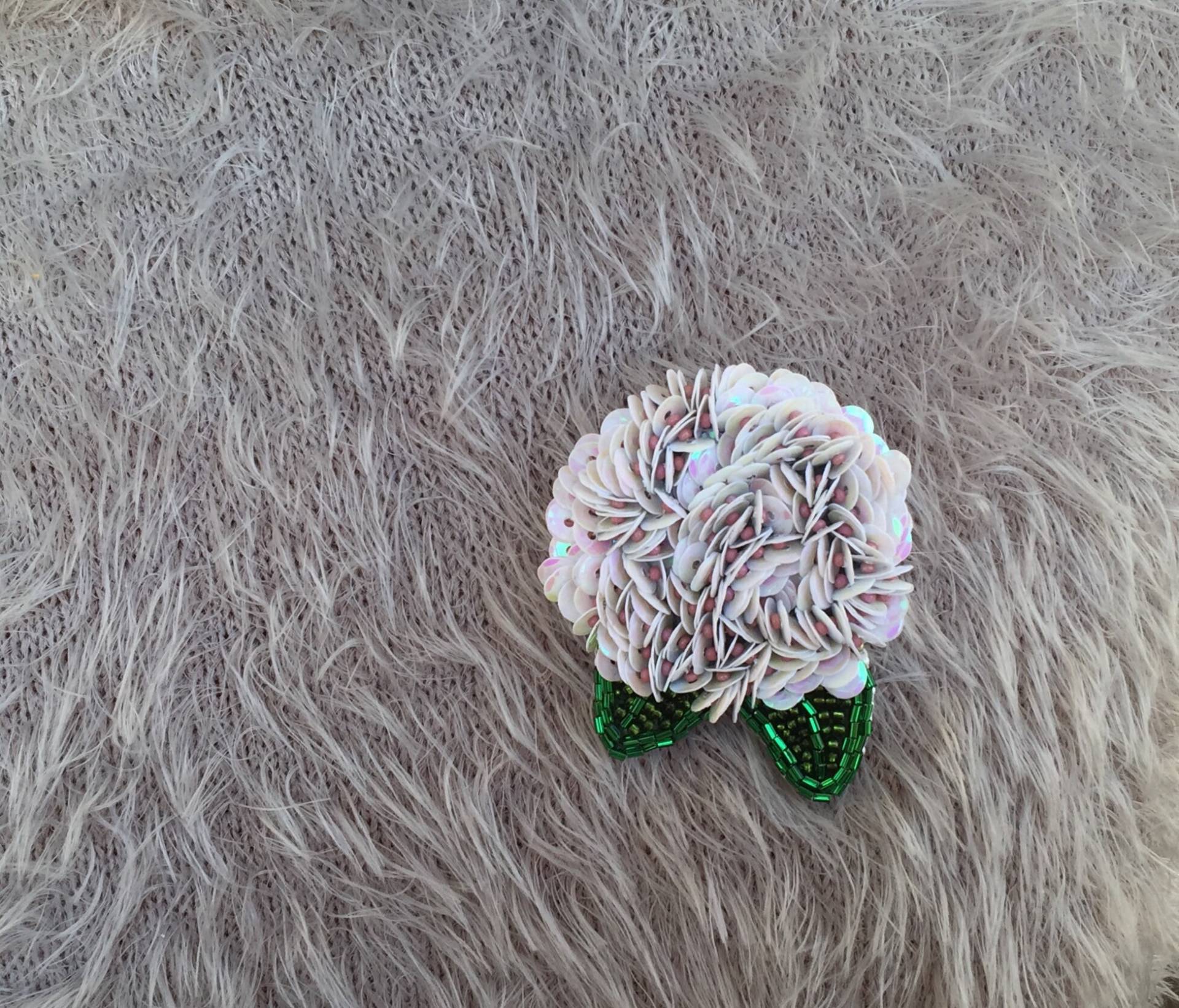 Blumenbrosche, Blumen-Brosche, Weiße Blumenbrosche Blumenbrosche, Blumen-Brosche, Weiße Blumenbrosche von JurateDD