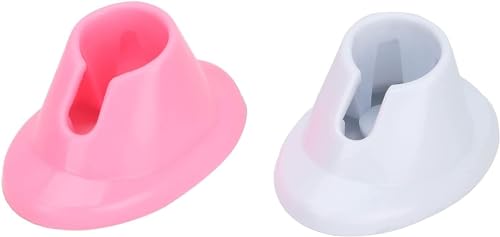 Juroicessry Nagellack-Flaschenhalter aus weichem Gummi, auslaufsicher, Nagelkunst-Organizer, Maniküre-Werkzeug, Nagellack für Nagelkunst, Salon-Design, Rosa und Weiß, 2 Stück Juroicessry Nagellack-Flaschenhalter aus weichem Gummi, auslaufsicher, Nagelkunst-Organizer, Maniküre-Werkzeug, Nagellack für Nagelkunst, Salon-Design, Rosa und Weiß, 2 Stück von Juroicessry