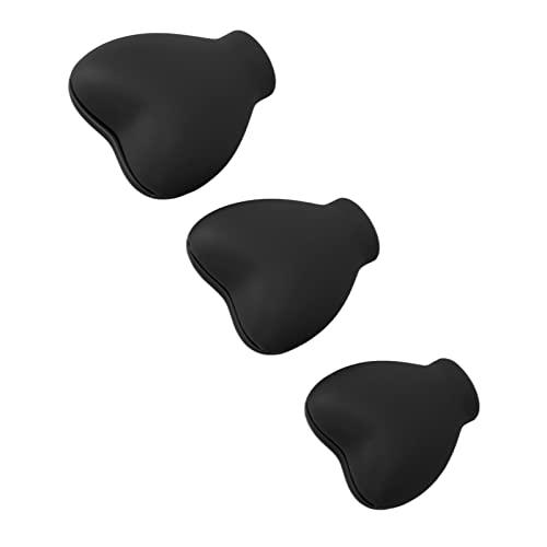 Herzförmige Pinsel-Abdeckung, Make-up-Pinsel-Abdeckung, 3 Stück, für Frauen und Mädchen für Zuhause und Reisen (Schwarz) von Juroupi