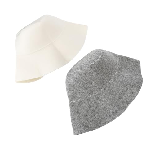 Sauna-Badehut, Wasserabsorbierender Filz-Badehut, Kopfschutz, Bequem für Männer Sauna-Badehut, Wasserabsorbierender Filz-Badehut, Kopfschutz, Bequem für Männer von Juroupi