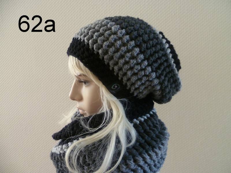 Beanie Und Loop, Beanie-Set Für Den Winter, Damen-Set, Farbwunsch von JusaJo