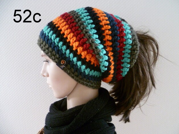 Fito" 4 Modelle - Dread-Rastazopf-Beanie-Mütze - Farbwunsch von JusaJo