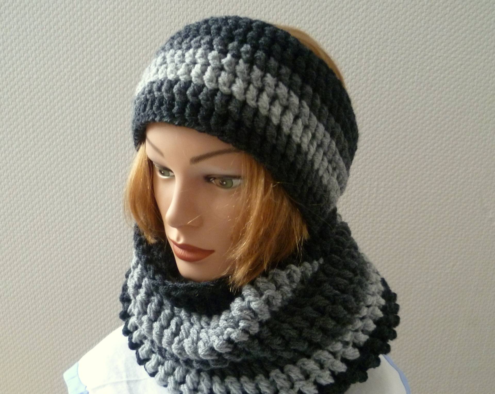 Stirnband-Set, Stirnband Und Loop, Damenstirnband-Set, Damen, Loop Damen , Loopset Stirnband-Set, Stirnband Und Loop, Damenstirnband-Set, Damen, Loop Damen , Loopset von JusaJo