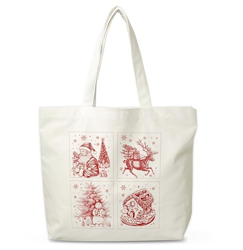 JUSITAKEET Weihnachtstaschen, wiederverwendbare Weihnachtsgeschenktasche für Damen und Herren, Retro-Leinen-Tragetaschen für den Winterurlaub, Lebensmitteleinkaufstaschen, 13 Stück JUSITAKEET Weihnachtstaschen, wiederverwendbare Weihnachtsgeschenktasche für Damen und Herren, Retro-Leinen-Tragetaschen für den Winterurlaub, Lebensmitteleinkaufstaschen, 13 Stück von Jusitakeet