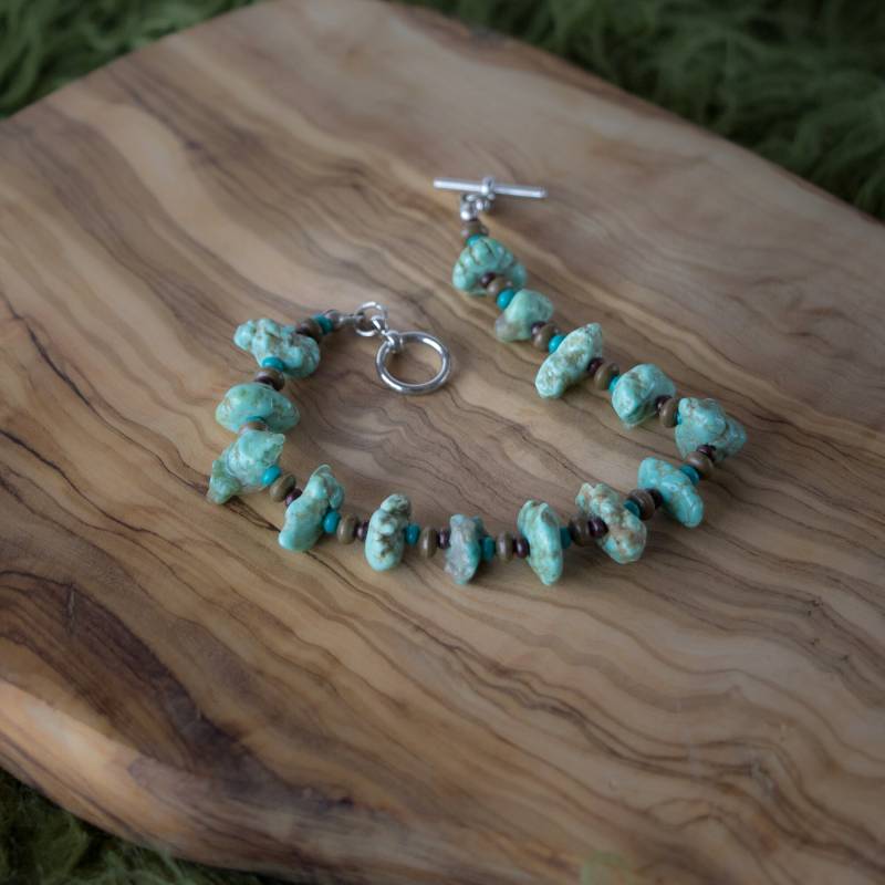 Grün Türkis Dyed Howlite Armband, Chip-Armband, Grünes Boho Perlen Schmuck, Armband, Womens Armband Grün Türkis Dyed Howlite Armband, Chip-Armband, Grünes Boho Perlen Schmuck, Armband, Womens Armband von JuskoJewelry