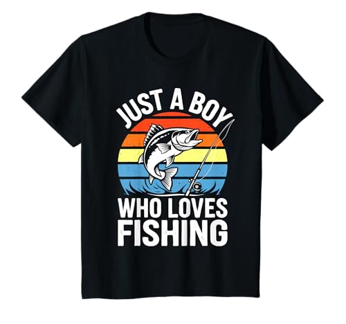Kinder Just A Boy Who Loves Angelshirt Kinder Kleinkind Junge Bass T-Shirt Kinder Just A Boy Who Loves Angelshirt Kinder Kleinkind Junge Bass T-Shirt von Just A Boy Who Loves Fishing Shirts