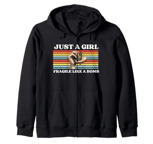 Nur EIN Mädchen, Nicht zerbrechlich wie eine Blume, zerbrechlich wie eine Bombe Kapuzenjacke Nur EIN Mädchen, Nicht zerbrechlich wie eine Blume, zerbrechlich wie eine Bombe Kapuzenjacke von Just A Fragile Girl