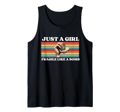 Nur EIN Mädchen, Nicht zerbrechlich wie eine Blume, zerbrechlich wie eine Bombe Tank Top Nur EIN Mädchen, Nicht zerbrechlich wie eine Blume, zerbrechlich wie eine Bombe Tank Top von Just A Fragile Girl
